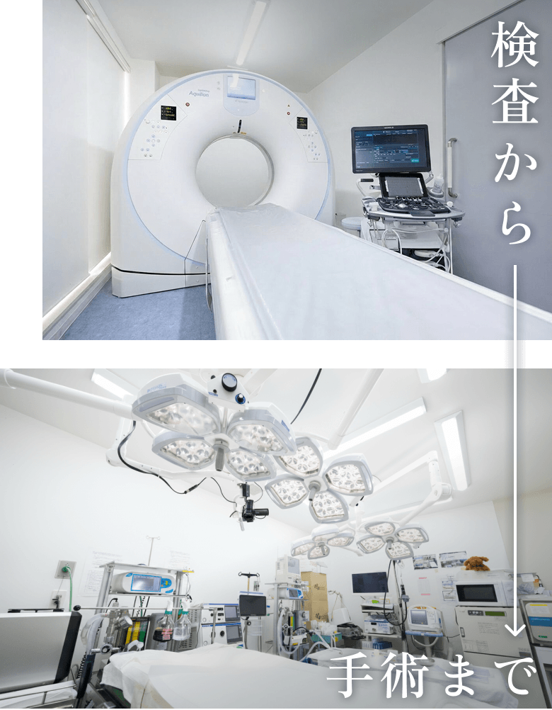 検査から手術まで